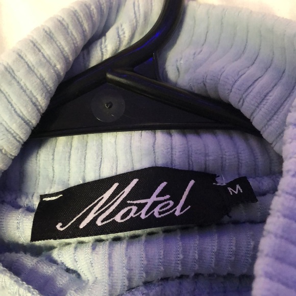Motel Rocks size medium light blue turtle neck - Picture 3 of 3